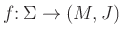 $f\colon
\Sigma \to (M,J)$