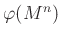 $ \varphi (M^n)$
