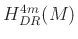 $ H^{4m}_{DR}(M)$