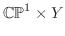 ${\mathbb{CP}}^1\times Y$
