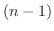 $(n-1)$