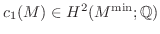 $c_1(M)\in H^2 (M^{\rm {min}}; {\mathbb{Q}})$