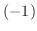 $(-1)$
