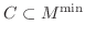 $C\subset M^{\rm {min}}$