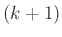 $ (k+1)$