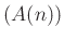 $ (A(n))$