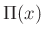 $ Pi(x)$