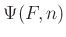 $ Psi(F,n)$
