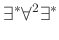 $displaystyle exists^*forall^2exists^*$