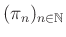 $ (\pi_n)_{n\in\mathbb{N}}$