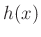 $ h(x)$