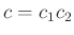 $ c=c_1c_2$
