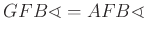 $ GFB\sphericalangle=AFB\sphericalangle$