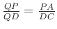 $ \frac{QP}{QD}=\frac{PA}{DC}$