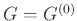 $ G=G^{(0)}$