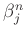$ \beta^n_j$