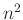 $n^2$