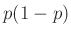 $ p(1-p)$