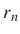 $ r_{n}$