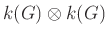 $ k(G)\otimes k(G)$