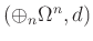 $ (\oplus _n \Omega ^n , d)$