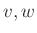 $ v,w$