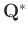 $ \mathbf{Q}^*$