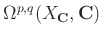$ \Omega^{p,q} (X_{\mathbf{C}}, {\mathbf{C}})$