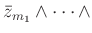 % latex2html id marker 973
$\displaystyle \bar{z}_{m_1} \wedge \dots \wedge$