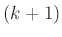 $ (k+1)$