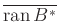 $ \overline{\operatorname{ran}B^*}$
