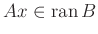 $ Ax\in \operatorname{ran}B$