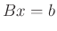 $\displaystyle Bx=b$