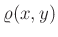 $ \varrho(x,y)$