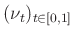 $ (\nu_t)_{t\in[0,1]}$