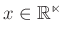 $ x\in\mathbb{\mathbb{R}^n}$