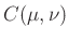 $ C(\mu,\nu)$