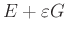 $ E+\varepsilon G$
