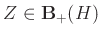 $ Z\in\mathbf{B}_+(H)$