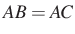 $ AB=AC$
