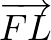 $\overrightarrow{FL}$