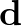 $\mathbf{d}$