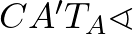 $CA'T_A\sphericalangle$