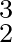 $_2^3$