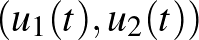 $(u_1(t), u_2(t))$