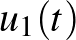 $u_1(t)$