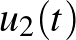 $u_2(t)$
