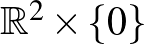 $\mathbb{R}^2\times \{ 0\}$