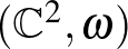$({\mathbb{C}}^2, \omega )$