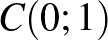 $C(0;1)$